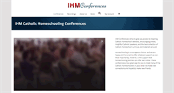 Desktop Screenshot of ihmconference.org