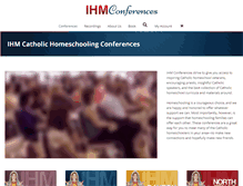 Tablet Screenshot of ihmconference.org